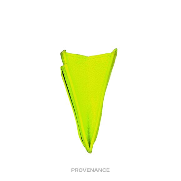 🔴 Balenciaga Logo Fragment Zip Card Wallet - Neon - Picture 6 of 10
